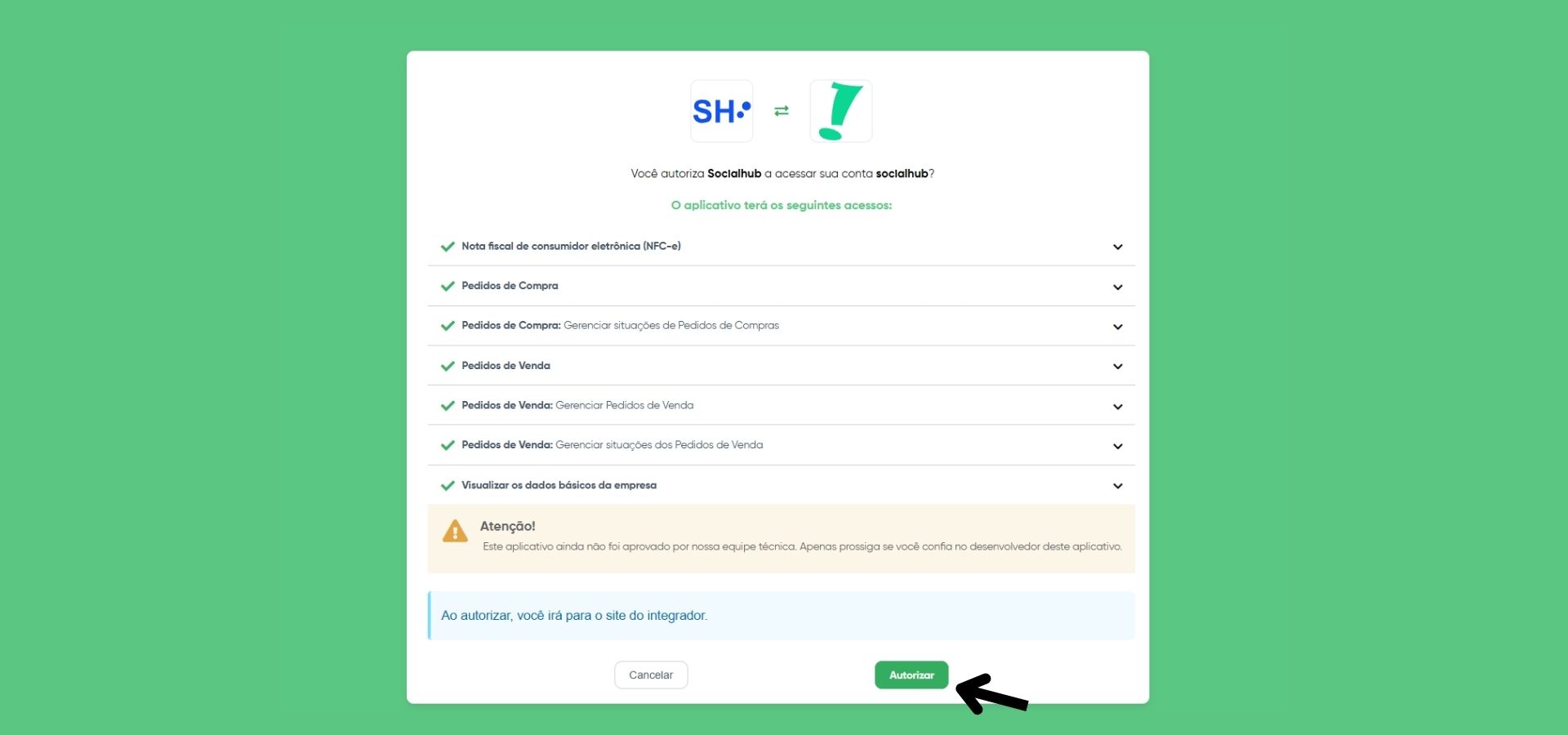 Bling - Como integrar com a Socialhub? 9 - Socialhub - Para todos os Negócios 7 - Socialhub - Para todos os Negócios